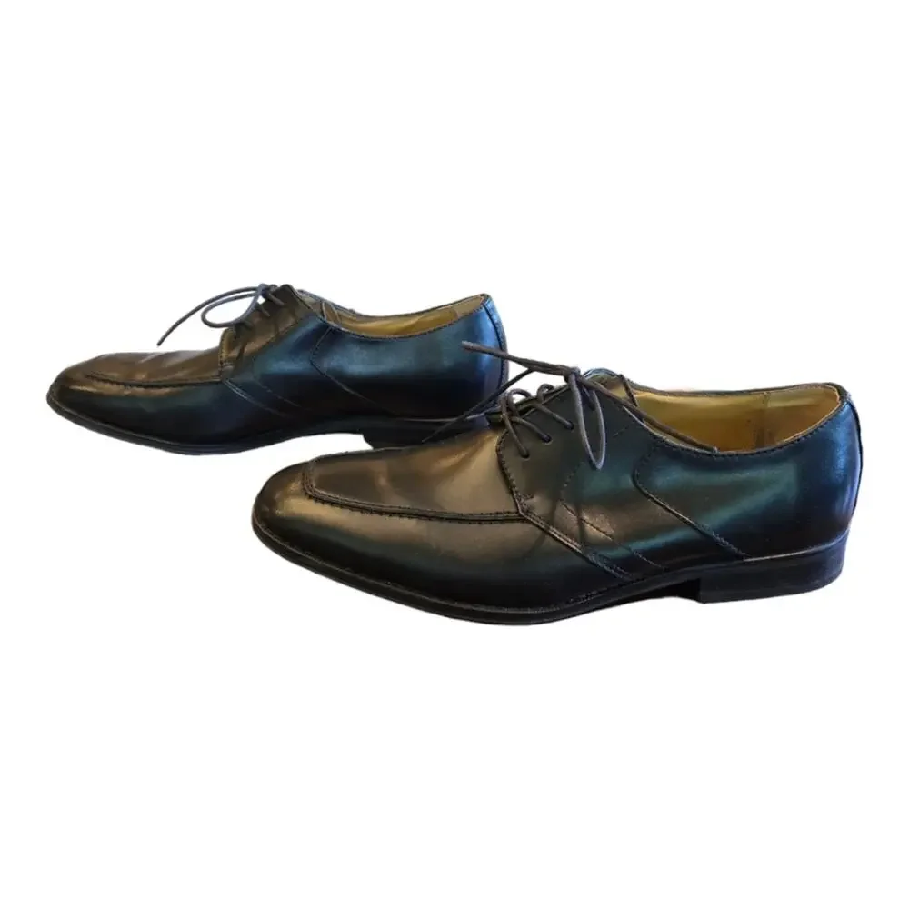 Bass Abilene Black Leather Men's Dress Shoes Loafers Size 12‎ D